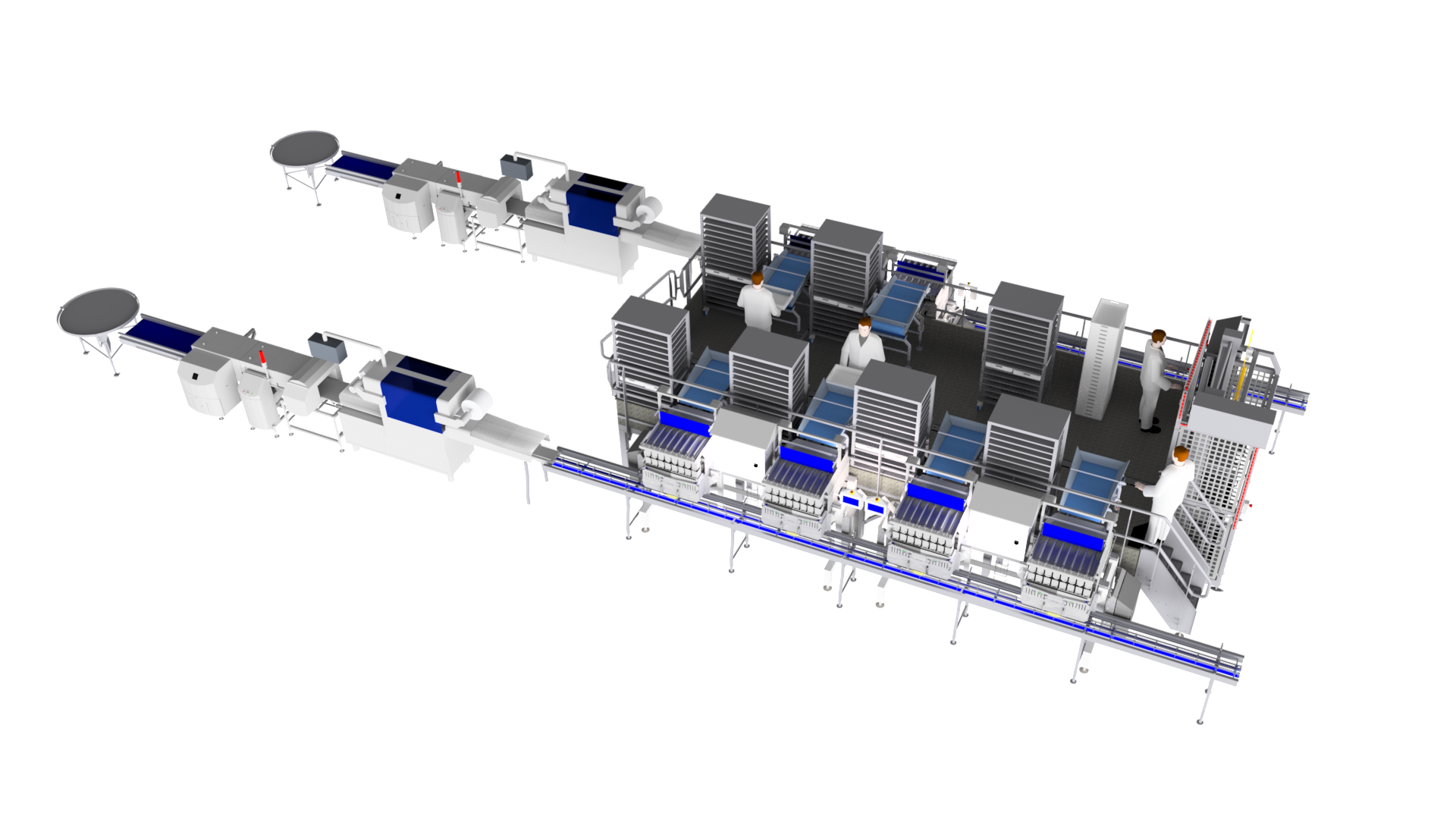 Fresh cut fruit packaging line