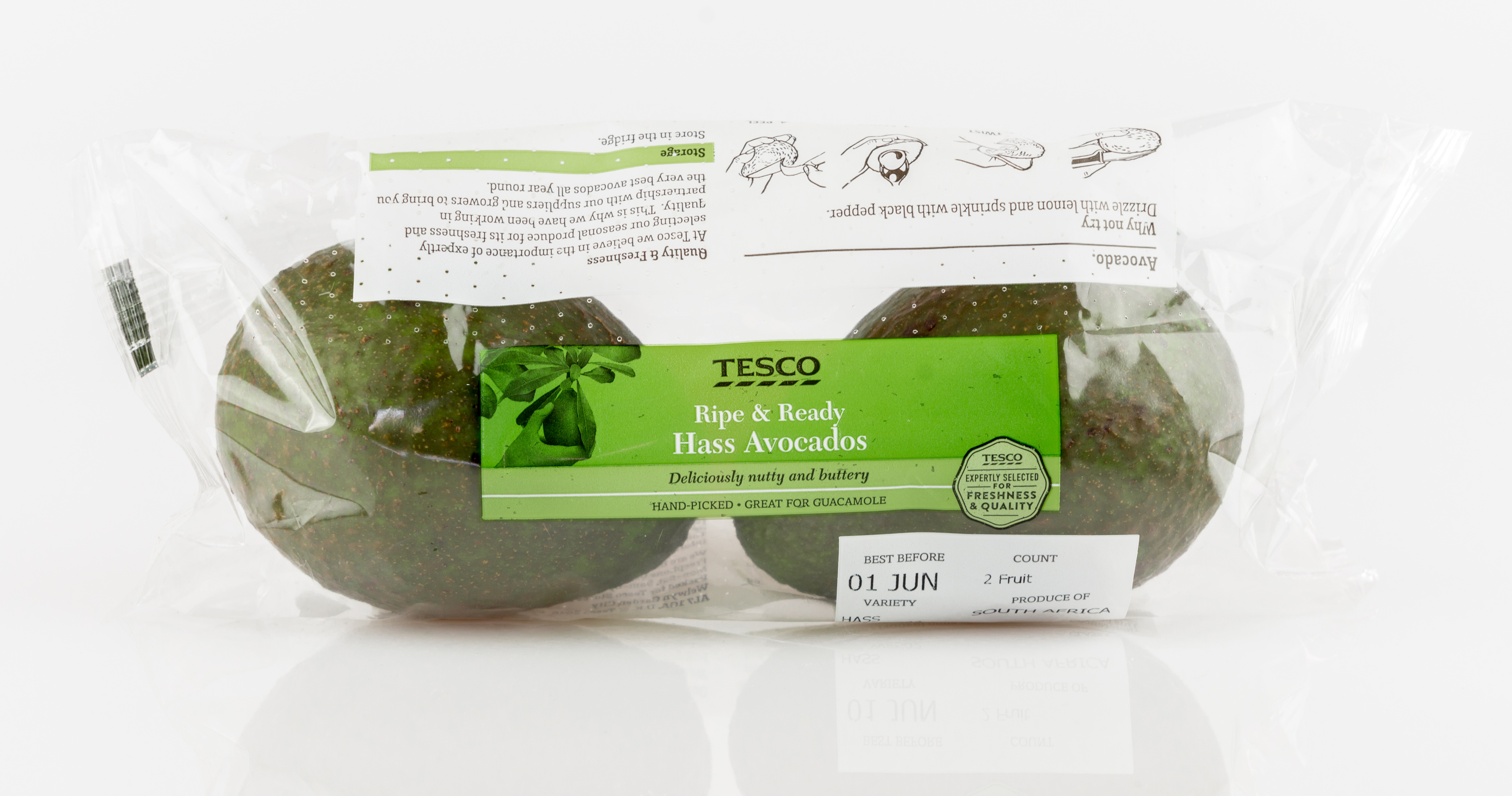 Horizontal verpackte Avocados