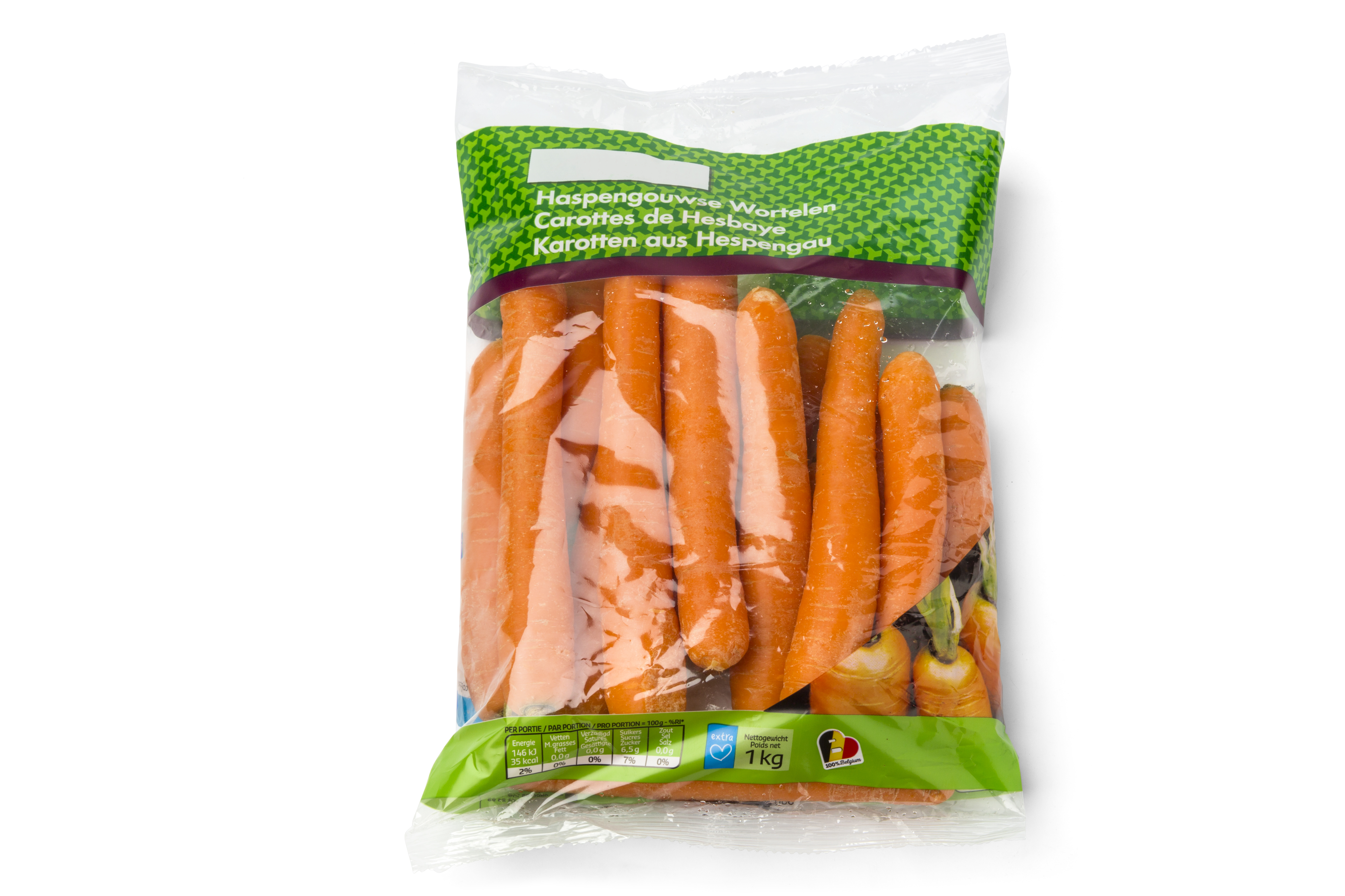 Pillow bag carrots