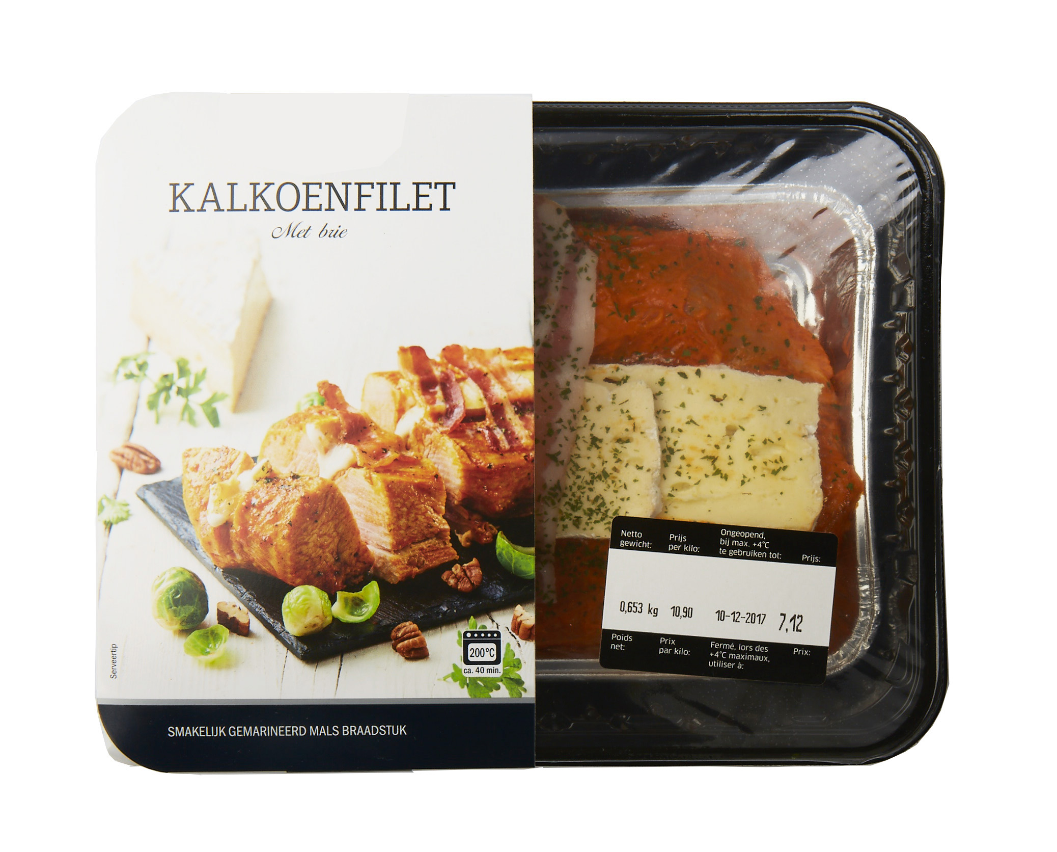 Kalkoenfilet in sleeve verpakking